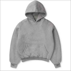 Sudaderas con Capucha de Felpa Gris Jaspeada de la Mejor Calidad, 100% Algodón, 600GSM, Gruesas, Antiencogimiento, Transpirables, con Hombros Caídos - Product Image 5