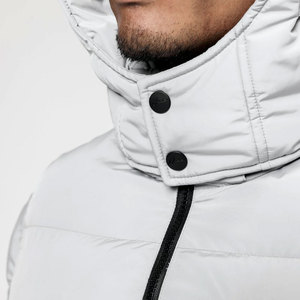 Chaqueta de invierno acolchada oversize de lona para hombre, la más vendida, casual, con cuello alto, impermeable, transpirable, cortavientos, cálida, con bolsillos, talla grande - Product Image 4