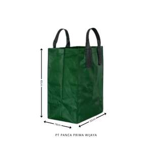 Sac à provisions à double ceinture écologique de haute qualité modèle personnalisé fourre-tout d'épicerie en HDPE pliable durable pour un usage quotidien - Product Image 1