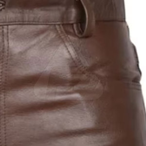 Made Pakistan Men Casual Leather <b>Shorts</b> Mid Solid Pattern Breathable <b>Waterproof</b> Elastic Low Price Plain Dyed OEM Service - Product Image 5