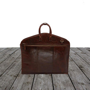 Portador de traje de cuero, bolsa de viaje personalizada, ropa colgante, regalos plegables para hombres, hecho a mano, LSC-0016 - Product Image 2