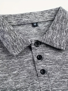 Polo d'été pour hommes, t-shirt à manches courtes, logo personnalisé, polos longs et lourds, polos pour hommes - Product Image 3