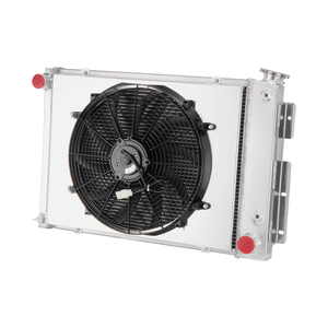 Radiateur en aluminium à 3 rangées + ventilateur de protection pour Chevrolet <span class=keywords><strong>Pontiac</strong></span> Camaro Firebird <span class=keywords><strong>1967</strong></span>-1969 CU370 - Product Image 1