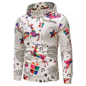 Sweats à capuche de sport d'extérieur pour hommes, coton mélangé, impression par sublimation, sweat à capuche surdimensionné d'hiver, graphique personnalisé, pull décontracté - Product Image 1