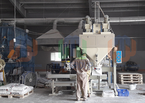 เครื่องบรรจุถุง TBM-SS02-A-V กึ่งอัตโนมัติสำหรับผงสียาแนวมนุษย์แห้งบรรจุและปิดผนึกถุงกระดาษบรรจุและปิดผนึกน้ำหนัก10-50กก. - Product Image 3