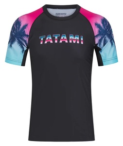 Rashguard respirant à manches courtes pour homme, bleu cool - 100% polyester, protection UPF50 - Product Image 6