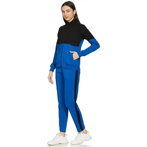 Offre Spéciale coton de haute qualité survêtement grande taille à manches longues fermeture éclair en gros tenue décontracté vêtements de sport femmes survêtement - Product Image 3