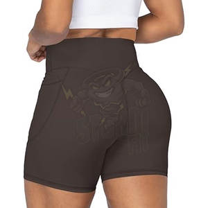 Pantalones cortos para correr sin costuras de cintura alta para mujer, mallas de yoga para gimnasio y entrenamiento - Product Image 2