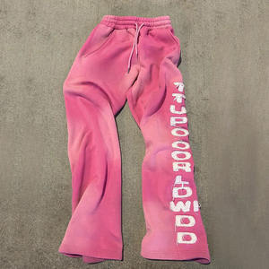 กางเกงวอร์มเอวกลางแบบลำลองสำหรับผู้ชายกางเกงผ้าฝ้าย100% มีเชือกผูกด้านหน้าและกระเป๋าซักเบา - Product Image 3