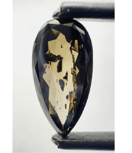 Fancy Black I1 Pear Cut Lab Créé Diamant CVD Pierre précieuse en vrac Parfait pour les bagues de fiançailles Bijoux de mode et Designer personnalisé - Product Image 1