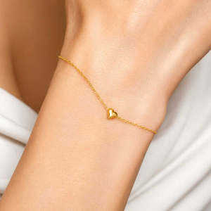 NOVAMART Fine Hallmark <b>Silver</b> Little Heart Gold-Plated Fashion <b>Charm</b> <b>Bracelet</b> Wholesale Export - Product Image 1