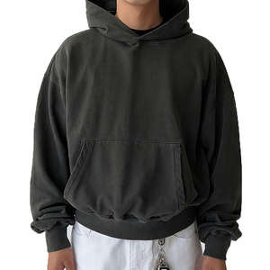 Sweat à capuche personnalisé brodé d'hiver par les fabricants de haute qualité Vintage Washed Dtg All Over Print - Product Image 1