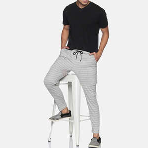 Pantalones de chándal para correr informales de secado rápido personalizados OEM para hombre, pantalones deportivos ajustados de algodón 100%, pantalones deportivos de talla grande lavados en línea a la venta para - Product Image 4