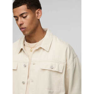 High Quality Style <b>Long</b> <b>Sleeve</b> <b>Striped</b> Casual Single Breasted <b>Tops</b> Pockets Turn Down Collar <b>Men</b> Shirt - Product Image 3