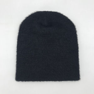 Gorro cálido de invierno personalizado para adultos de punto Mohair con también gorros Jacquard bordados en 3D 2025 - Product Image 4