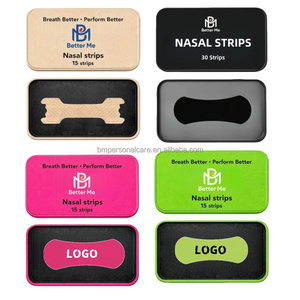 OEM 틴 박스 브리스 라이트 코 스트립 블랙 코 스트립 코골이 방지 통기 코 테이프 패치 호흡 코 스트립 - Product Image 2