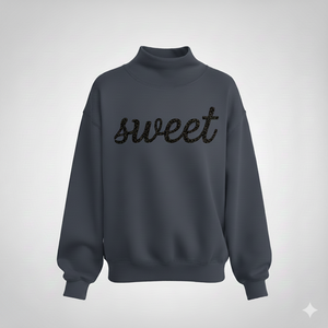 Comfort Fit Women Long Knitted Oversized Mockneck Sweatshirt Casual Winter Loose Pullover Front Street Fashion <b>Top</b> for Daily Use - Product Image 1