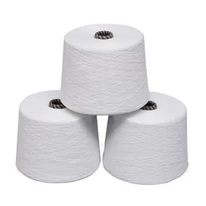 30/2 Fio de algodão para costura Branco 100% algodão 200 Tópico contagem barato lençol para luxo hotel cinco estrelas têxtil
