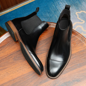 Chaussures de bureau en cuir véritable pour hommes avec semelle extérieure résistante à l'usure et semelle intérieure respirante, chaussures formelles - Product Image 3