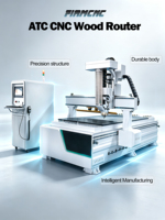 Máquina Router CNC de Alta Precisión Jinan FIRMCNC con Cambio Automático de Herramientas, Router CNC para Trabajar la Madera, Máquina de Grabado y Corte de Madera