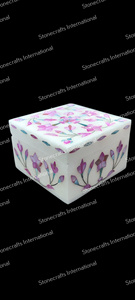 Boîte à bijoux en marbre faite à la main avec un design élégant pour les cadeaux et la boîte de rangement de bijoux à vendre - Product Image 6