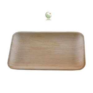 Assiettes à dîner rectangulaires jetables biodégradables de haute qualité plateaux plats en feuille de palmier pour le service alimentaire prix de gros pour - Product Image 1
