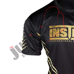 Rashguard de MMA de Manga Corta, 100% Poliéster, Sublimado Digital Profesional, Ligero, Tejido OEM, Venta al Por Mayor - Product Image 3