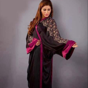 Elegante túnica árabe para mujeres musulmanas tela Nida de alta calidad - Product Image 1