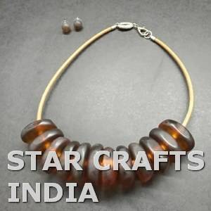 SCI precio de fábrica cuentas joyería de moda Collar personalizado chapado joyería acrílico collar Metal para mujer joyería de acero inoxidable - Product Image 2