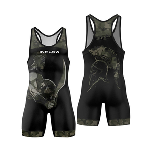 Logo personnalisé unisexe adulte/junior Jiu Jitsu Kimono une pièce moulant lutte Singlet MMA unisexe vêtements d'arts martiaux - Product Image 6