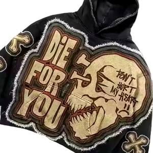 500 Gsm sweat à capuche bouffée impression poids lourd Boxy hommes Double couche surdimensionné 400gsm luxe pull coton recadrée sweats à capuche personnalisés - Product Image 6