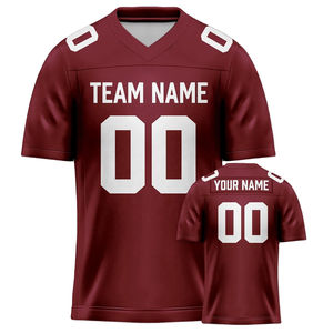 Custom Team American Football Jersey Set Lightweight <b>Performance</b> Polyester Quick Dry Adult - Product Image 2