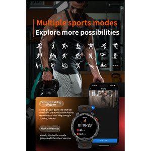 HT33 Smart Sports Watch 1.7 Inch IPS Display 1100mAh Battery Compass Sleep Tracking Unisex Waterproof IP68 - Product Image 3