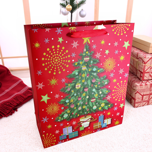 CS50 grosir tas hadiah Natal untuk Hari Natal dekoratif pesta kertas menangani permen hadiah tas - Product Image 3