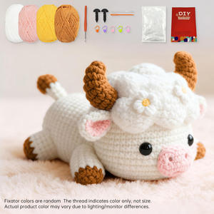 Kit de Material para Tejer Ganchillo: Vaca Nube Popular, Suministro Directo de Fábrica, Ganchillo Lindo para Mascotas, Hilo Hecho a Mano DIY - Product Image 2
