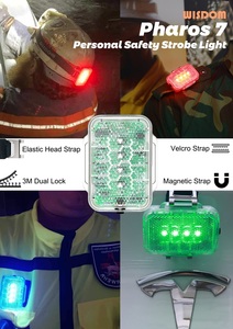 Luces Estroboscópicas Recargables WISDOM Pharos 7, Visibles a 400 Metros, Luz de Advertencia para Hombro - Product Image 5