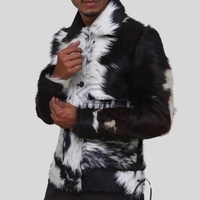 Chaqueta de Cuero con Pelo de Vaca Personalizada para Hombre 2026, Abrigo de Invierno Transpirable de Alto Gramaje, Chaqueta Original de Pelo de Vaca, Estilo Urbano