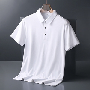 Novedad de verano, camiseta Polo de manga corta para hombre, moda informal de negocios, polos clásicos de Color sólido, ropa de marca para hombre, camisa transpirable - Product Image 2
