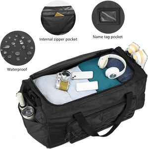Bolsa Deportiva Extra Grande de 120L, Moderna, con Forro de PVC y Nailon, Compartimento para Zapatos Unisex, Bolsa Deportiva Táctica Resistente - Product Image 3