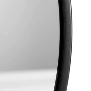 Miroir de salle de bain à anneau rond Miroir mural en métal enduit de poudre noire Design contemporain Miroir de courtoisie d'appoint en gros Support mural - Product Image 5