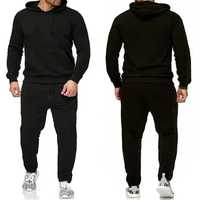 Survêtement de sport personnalisé pour homme, automne, haute qualité, en polaire/cachemire respirant, uni, brodé, à capuche