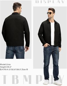 Chaqueta Cortavientos Ligera Unisex con Capucha, Cierre Completo, Informal, para Trabajo, Golf, Negocios, Invierno, con Bolsillos - Product Image 5