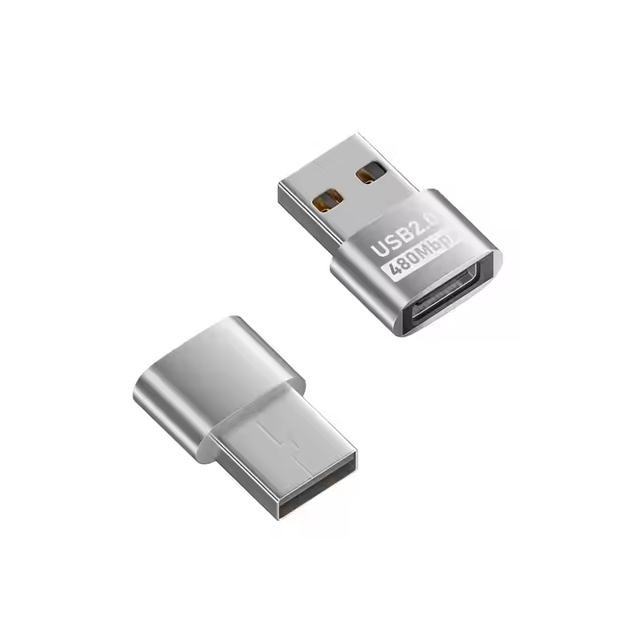 OTG 3A USB-A to Type C Adapter Female to Male Fast Charging 3A USB 2.0 to USB-C Converter for Laptop PC Hard Drive Portable