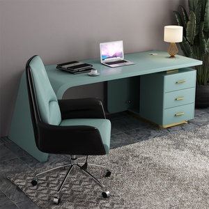 Modern L Shaped Executive Office <b>Desk</b> Wooden CEO Director Computer Workstation Table <b>Large</b> Commercial Corner Manager Furniture - Product Image 2