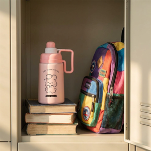 Bouteille d'eau isotherme SJ-W1601 pour les élèves et les enfants, 17 oz, double paroi en acier inoxydable, anti-fuite, portable, sport - Product Image 4