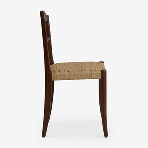 Solid Wood Dining <b>Chair</b> with Handwoven Natural Fiber Seat Modern Classic <b>Restaurant</b> Home Furniture - Product Image 3