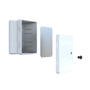White Injection Molded ABS <b>Plastic</b> <b>Enclosure</b> 250x300x145 mm IP65 Wall Mounted Panel Mounting Plate Waterproof Distribution Box - Product Image 5