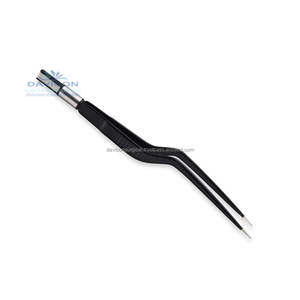 Fórceps bipolares antiadherentes de bayoneta de acero inoxidable, base de instrumentos quirúrgicos eléctricos - Product Image 5