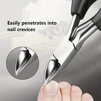 Coupe-ongles professionnels pour pédicure, outils pour paronychie, kits de manucure, acier inoxydable, durables, lame droite tranchante, grandes pinces, simples