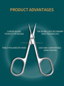 Custom Colors Professional Stainless Steel Cuticle Scissors Extra Sharp Tip Russian Style Beauty <b>Tool</b> - Product Image 5